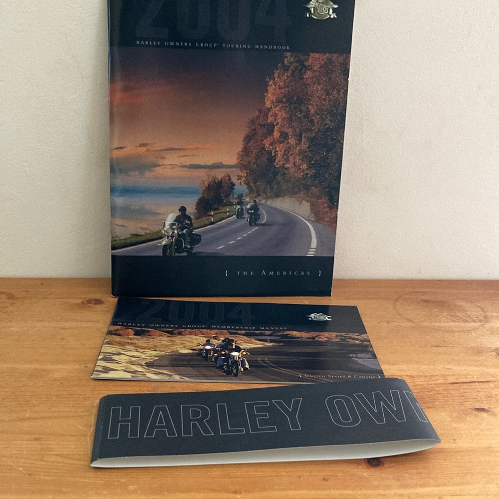 2004 Harley-Davidson Motorcycle Book Collection - Black and Brown